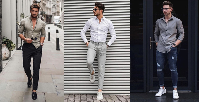 4 Outfit Ideas For Men s Long Sleeve Shirts Stylevore